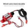 Front Bumper Manual Winch Upgrade Kit Accessory Fit for TRX4/SCX10