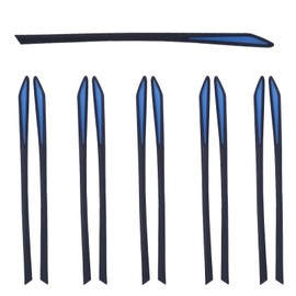 5 Pairs Eyeglass End Tips Anti-Slip Silicone Eyeglass End Tips Soft Eyeglass Temple End Tips Eyeglass Sunglasses Temple Tips for Flat Thin Metal Eyeglass Legs Black and Blue