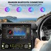 Single Din Wireless CarPlay Stereo: 7 Inch Motorized Flip Out