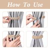 6Pcs Curtain Tie Backs, Braided Cotton Linen Tiebacks for Curtains,