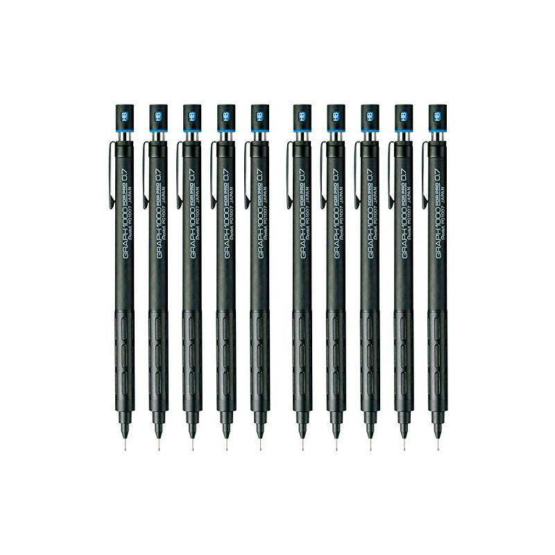 Pentel PG1007 Graph1000 Forpro Mechanical Pencil, 0.7mm, 10 Pens