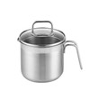 Stainless Steel Saucepan With Glass Lid, Sauce Pan, 2.5 Quart