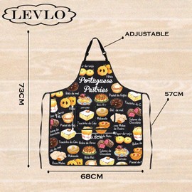 Portuguese Pastries Europe Cuisine Lover Kitchen Apron Mom Dad BFF Portugal Food Baking Travel Gift (Portuguese Pastries)