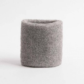 Sweat-Wicking Basic Sports Wristband Grey Sports Equipment 5ea