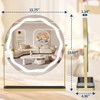 GarveeHome Round Makeup Mirror with Lights, LED Makeup Mirror with