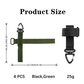 4 PCS Glove Clips Multifunctional Glove Holder Nylon Glove Grabber Clip Glove Keeper Hanger with hook for Duty Belt Glove Clips Work Glove Tactical Gloves Strap Keeper Climbing Rope Storage Buckle