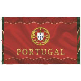 Portugal Sports Soccer Football Flag Banner Decorations Accessories for Garden Polyester with Brass Grommets