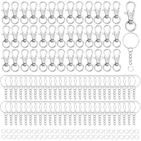 Belle Vous 120 Pack Metal Swivel Snap Lobster Hook Clasps,