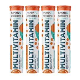Effervescent Multivitamins - High Strength Multivitamin Tablets - Complete One a Day Supplements for Men & Women - 20 Per Tube (Pack of 4)