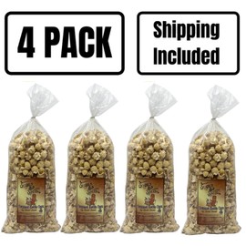 Gold Dust Kettle Corn | Cinnamon and Sugar Kettle Corn | Cinnamon Toast Flavor | Sweet and Salty | Non GMO | Gluten Free | Fresh Popped Popcorn | Nebraska Popcorn | 7 oz bag | 4 Pack