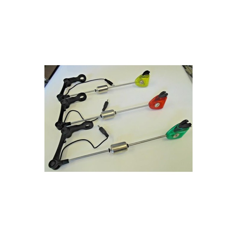 TMC 3 x Drop off illuminated Bite Indicators. Slider Weight,