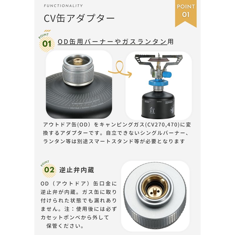 CAMPING MOON Z08 Cans CV270 CV300 CV470 Equipment OD Can