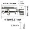 2 Pack Door Latch, Stainless Steel Sliding Bolt Latch Lock,Small