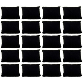 AUEAR, Velvet Bracelet Watch Pillow Black Jewelry Pillows Bangle Cushions Display Stand Set for Box (20 Pcs)