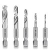 Teocpai 5 Pieces 1/4 Inch Hex Shank Stubby Drill Bit