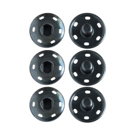 NBK Big Snap Black Nickel 17mm 3 Pairs ISZ-17-BN