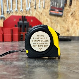 Red Ocean Engraved Fathers Day Tape Measure Gift For Dad - Father's Day Gift From Daughter Son - Dad Gifts For Fathers Day - DIY Gifts For Dad