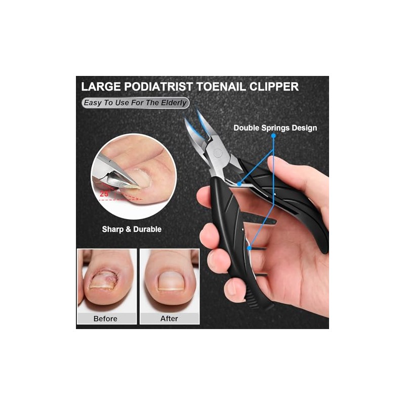 2026 Toenail Clippers for Thick & Ingrown Nails, Professional Nail