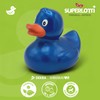 SUPERLOTTI Squeaky duck Renate blue metallic, an original bath duck,