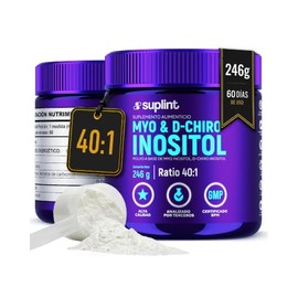 Inositol Myo y D-Chiro en Polvo – Ratio 40:1 – Myo-Inositol 4000 mg y D-Chiro-Inositol 100 mg por Porción – 246 g (60 Porciones)