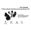 Pro-Graad 7 Piece 1-1/2” Brake Hub Cleaning Disc Kit, Impact