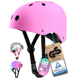99FLIPS Kids Helmet - Kids Bike Helmet Toddler Helmet Age 2-5 - Bike Helmet Kids 8-14 - Girls Bike Helmet Girls Helmet - Size XS PINK - Bmx Helmet Scooter Helmet Toddler Bike Helmet