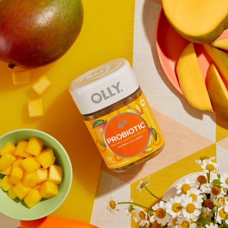 OLLY Probiotic Gummy, Immune and Digestive Support, 1 Billion CFUs,