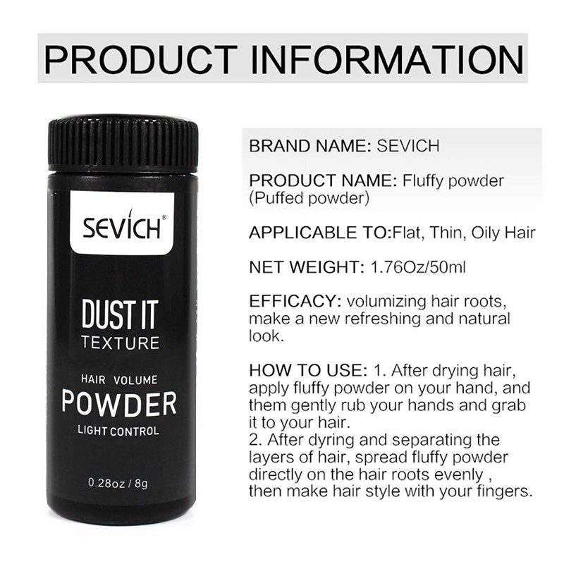Sevich Unisex Hair Powder Natural Volumizing Hair Mattifying Hair Powder