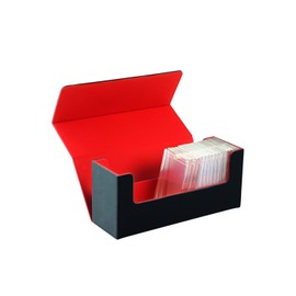 Créer Magnetic Loader Storage Case [Stores As Per Loader / Large Capacity] PU Leather Trading Card Case Deck Case Trading Card Storage (Red, Holds 36 Cards)