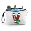 ARIOSEY Football Initial Birthday Graduation Gifts Cosmetic Travel Toiletry Bags