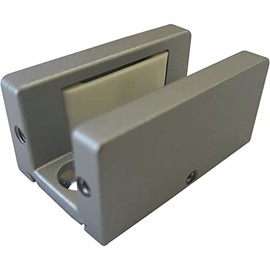 Dorma Glas Muto Floor Guide (Sliding Door), Glass Thickness 8-13.5 mm Adjustable - Aluminium Stainless Steel Effect