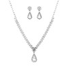 ALRNBY Prom Necklace and Earring Sets for Women Wedding Bridal