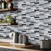 Alwayspon 12 Pcs Peel and Stick Backsplash Vinyl Marble Tile,