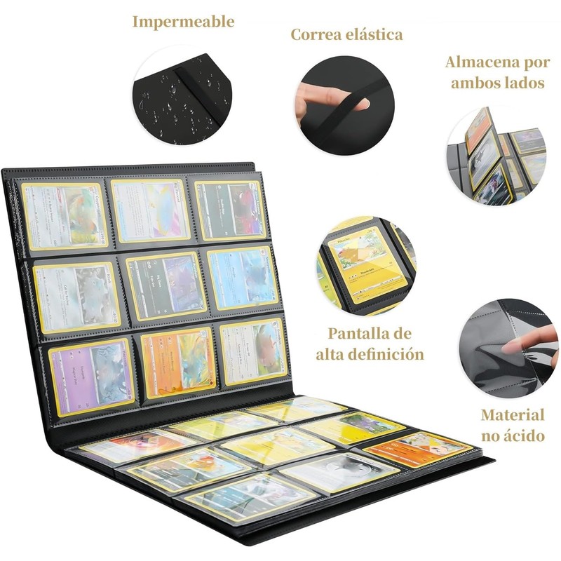 Carpeta para Tarjetas, Álbum de Cartas Coleccionable, Album Tarjetas Grande