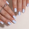 RTKHFZE Press On Nails Short - Soft Gel Blue Press