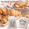 Set of 2 Linen Bread Bags with TPU Inner Lining