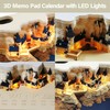 Time Piece Calendar 2025, 2025 Desk Calendar 3D Art Carving