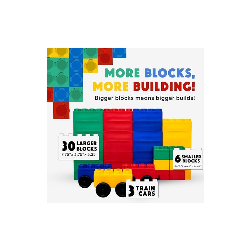 HUIZDQ 500 piezas de ladrillos de construcción pequeños clásicos, ladrillos