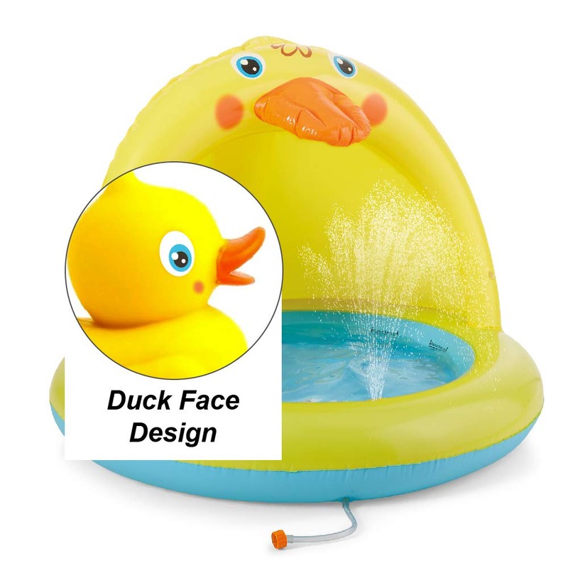 Shade Baby Pool, Sprinkle and Splash Play Pool, Outdoor Duck