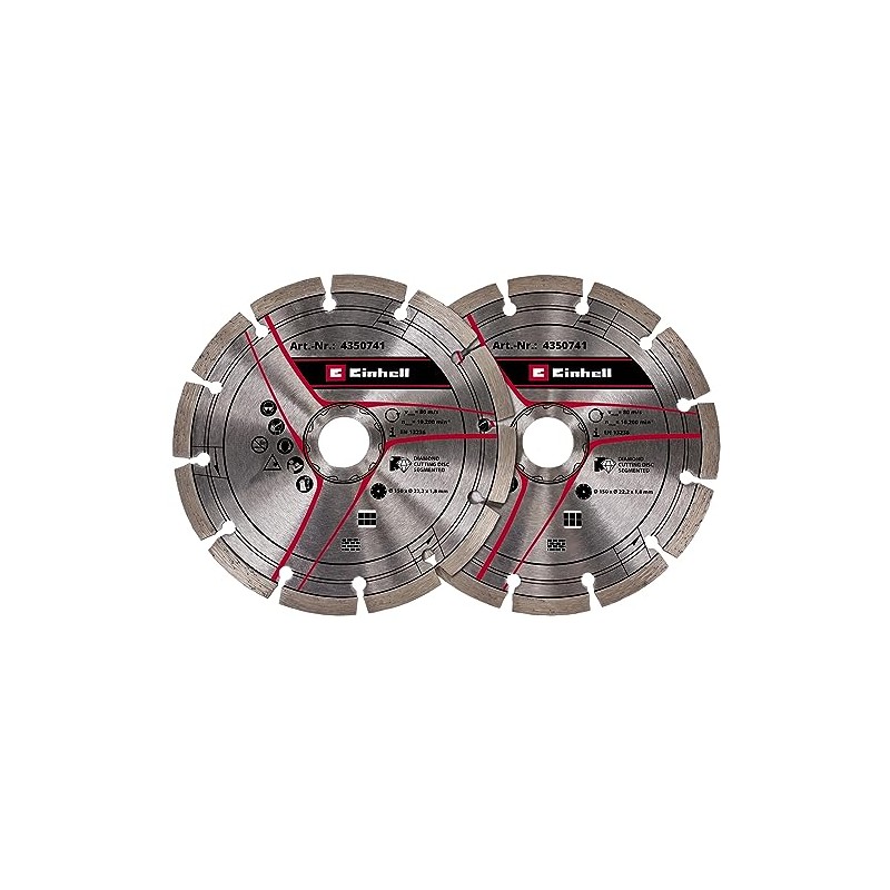 Original Einhell Diamond Cutting Disc Set 150 mm as Wall
