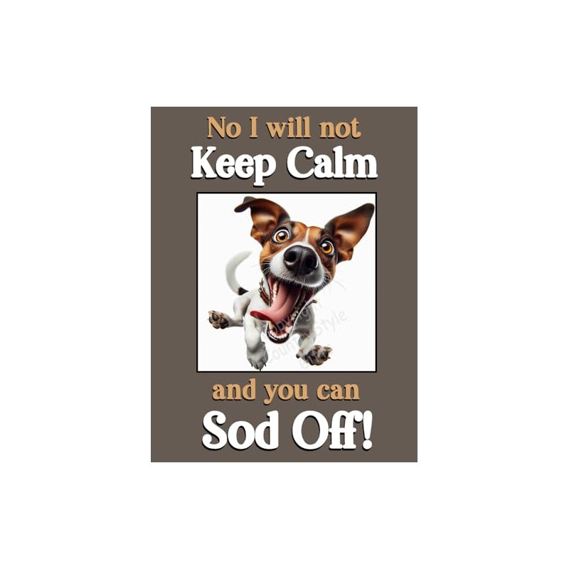 Jack Russell Terrier pet dog funny flexible fridge magnet Keep