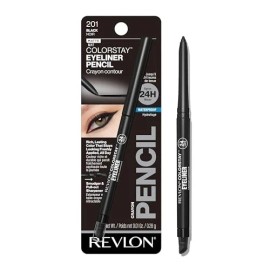 REVLON 1pc Revlon ColorStay Pencil Waterproof Eyeliner, 201 Black, 0.01 oz
