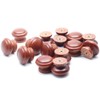 Mecion 15Pcs Wood Knobs Brown Mushroom Shape Pulls Handles for
