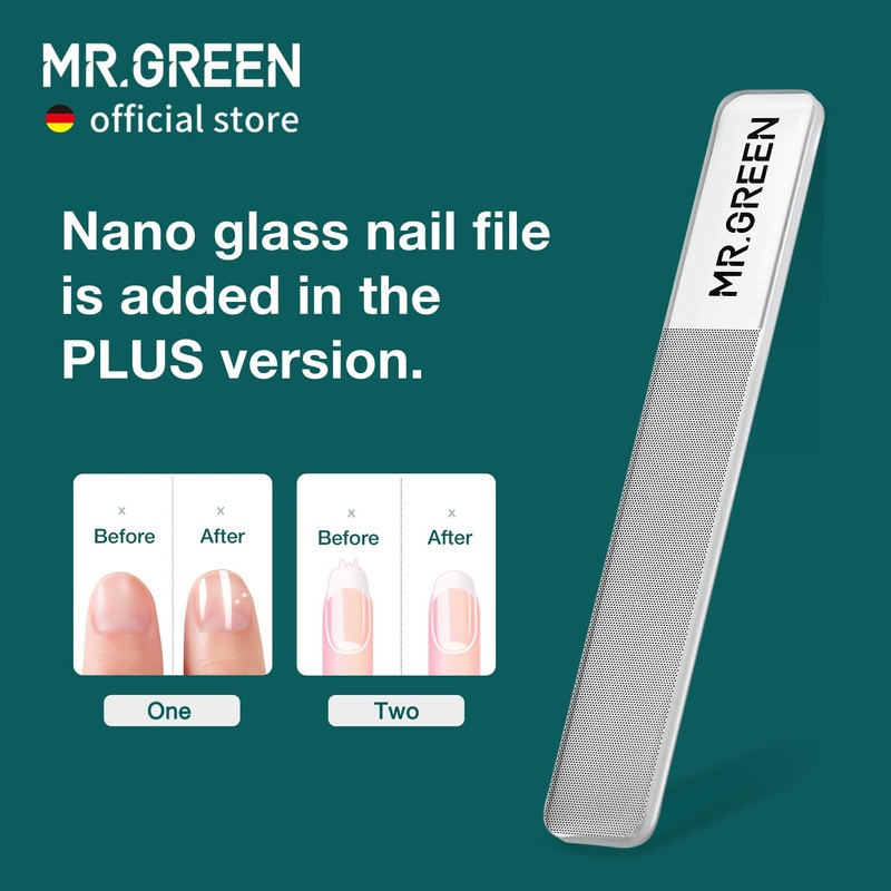 MR.GREEN Slanted Edge Nail Cutting Clippers Cuticle Nippers Tool Stainless