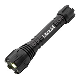 LitezAll Nearly Invincible Tactical Flashlight, 300 Lumen Compact LED Flashlight for EDC, Work, and Emergency Use – Rugged, Impact Resistant Design for Professional or Recreational Use