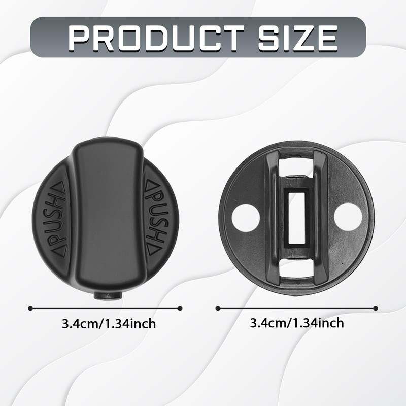 SWQS Ignition Key Knob Push Turn Switch & Insert Set