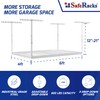 SafeRacks 4x6 Overhead Garage Storage Rack - Height Adjustable Steel