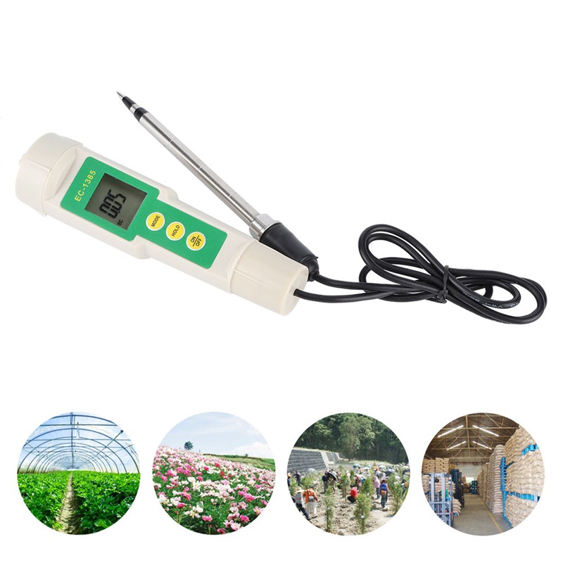 EC‑3185 Portable Soil EC/TDS/CF Tester Salinity Meter for Agricultural Horticultural