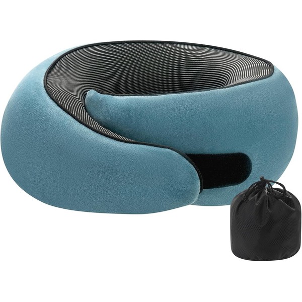 JZHAN Neck Travel Pillow, Memory Foam Neck Pillow for Comfort