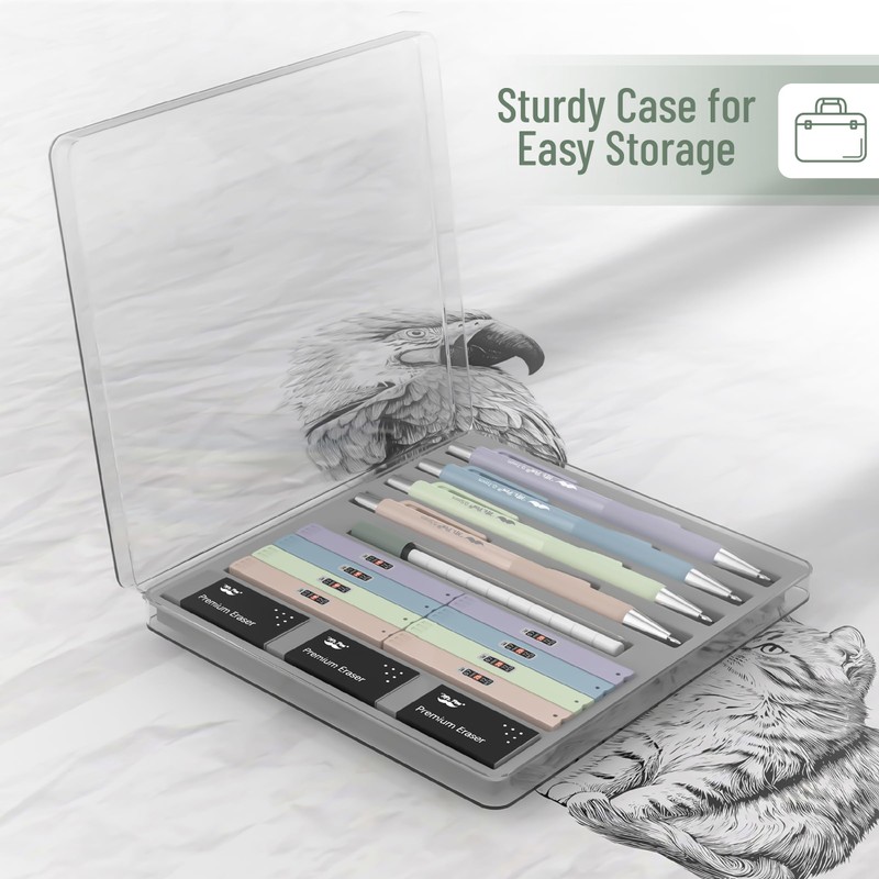 Mr. Pen- Pastel Mechanical Pencil Set, 4 Pack, 2 Sizes,